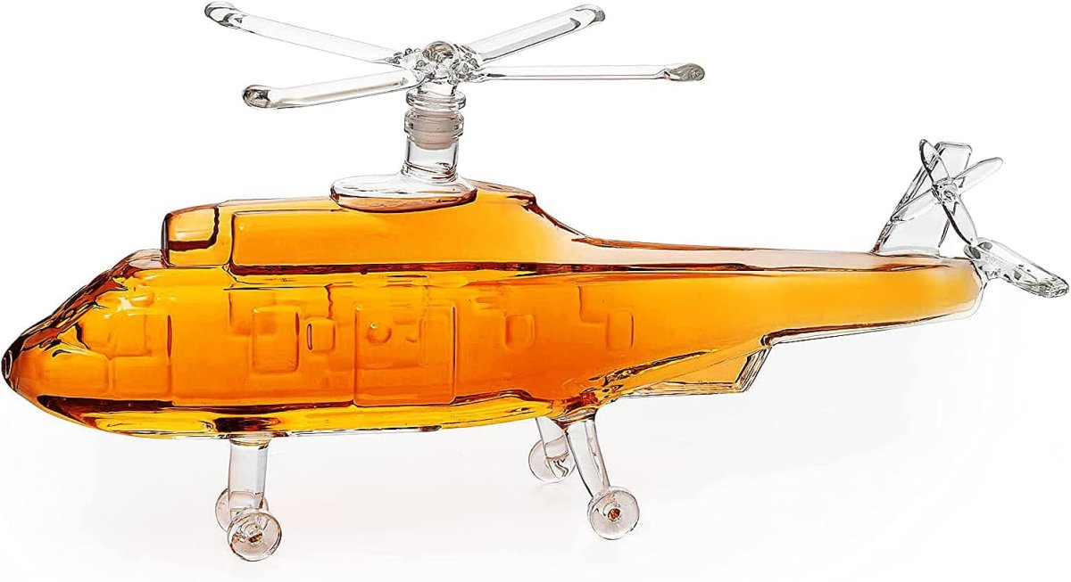 Helicopter Whiskey Decanter Black Hawk Chopper - Image 2