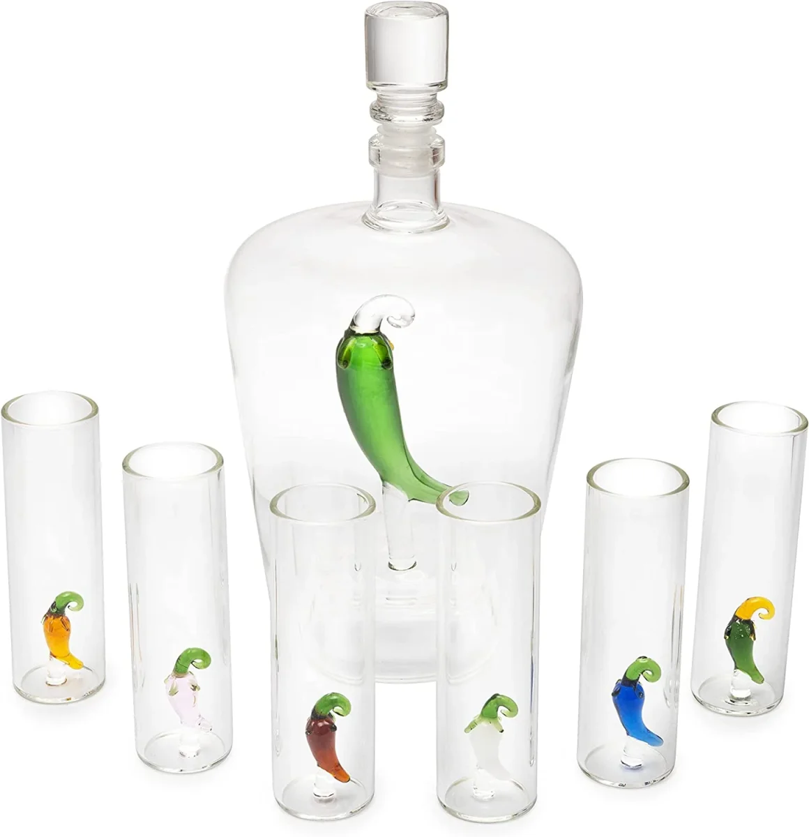Tequila Decanter Set With Agave Decanter And 6 Agave Shot Glasses Perfect For Any Bar Or Tequila Par - Image 6